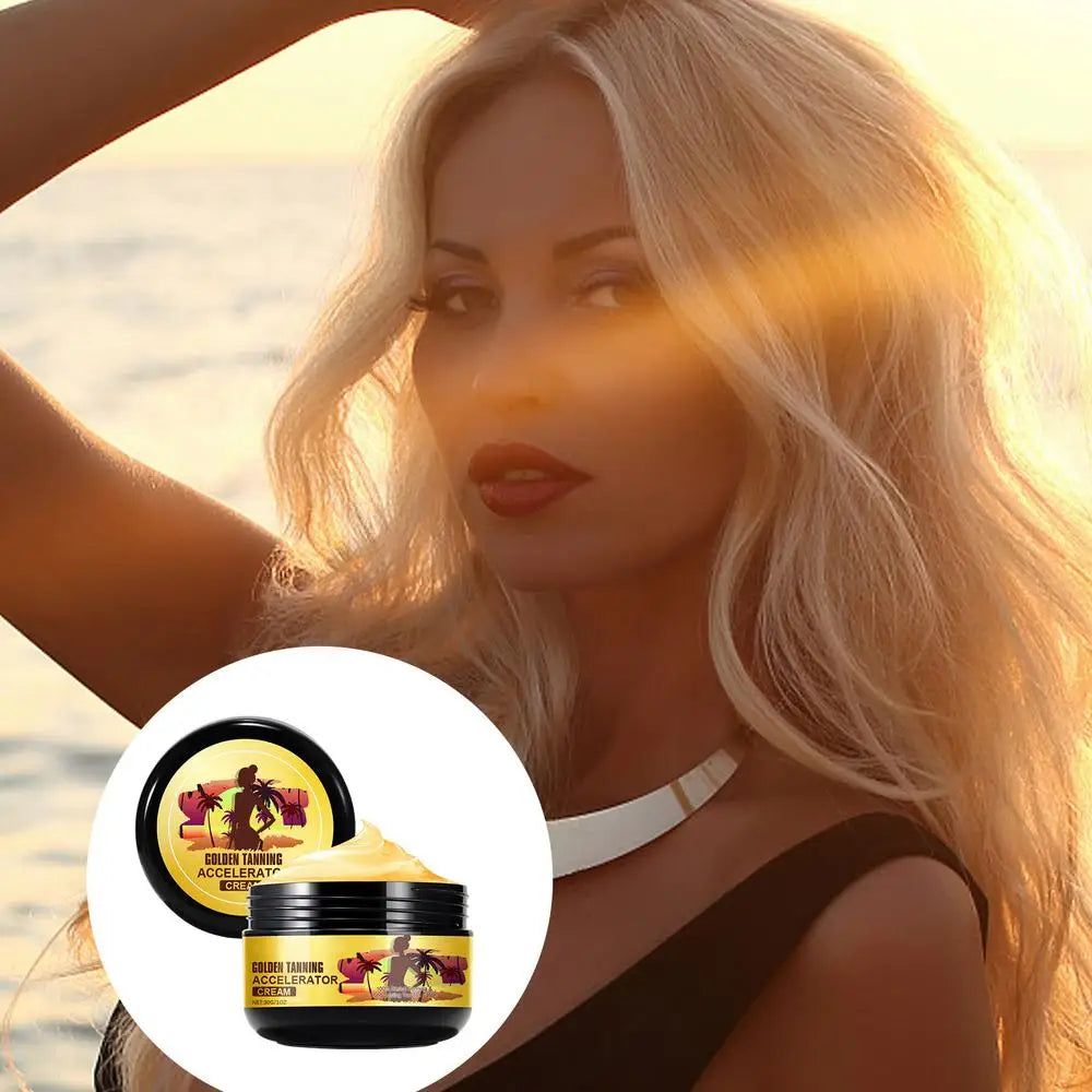 Face and Body Bronzer Tanning Cream: 🧴🌞