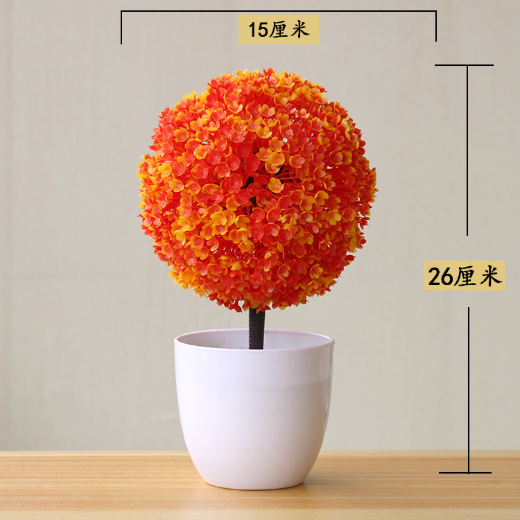 Bonsai Small Tree Simulation Plants Flowers Artificial! 🌳🪴🍃
