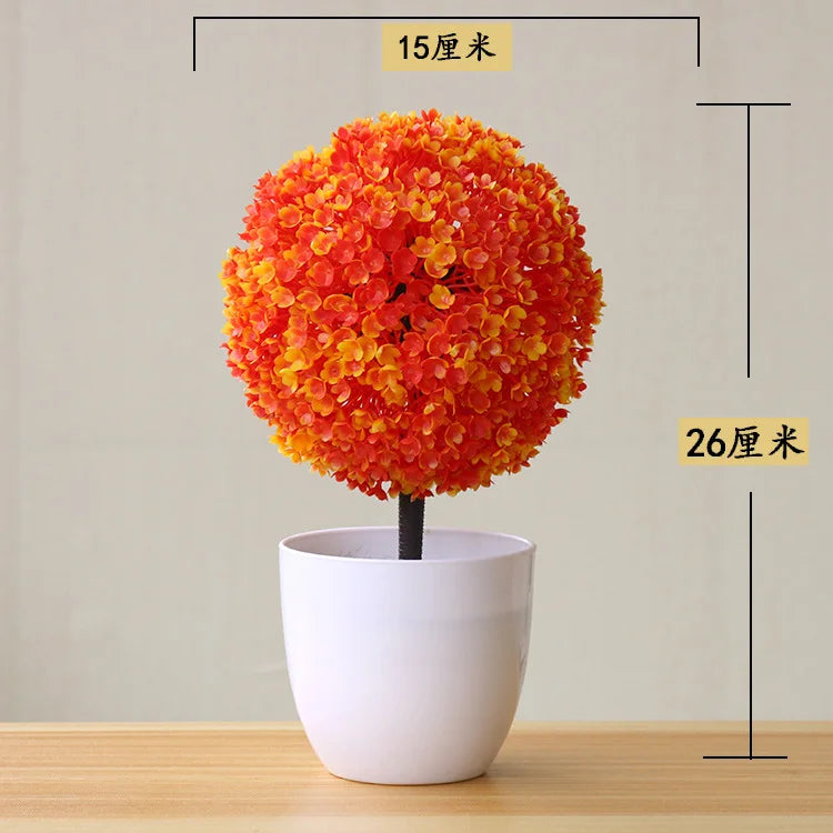Bonsai Small Tree Simulation Plants Flowers Artificial! 🌳🪴🍃