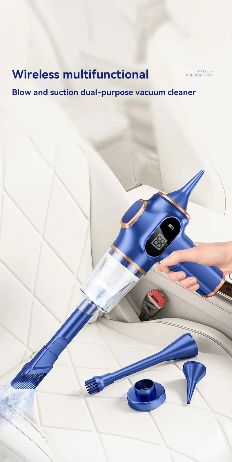 Portable Car Vacuum – Powerful, Wireless & Compact! 🚗🔋💨✨