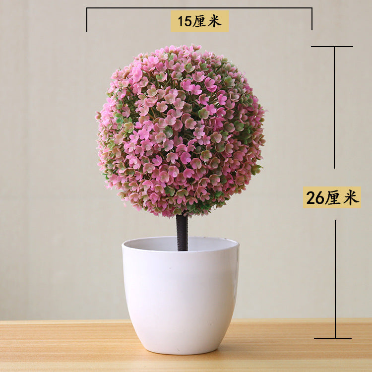Bonsai Small Tree Simulation Plants Flowers Artificial! 🌳🪴🍃