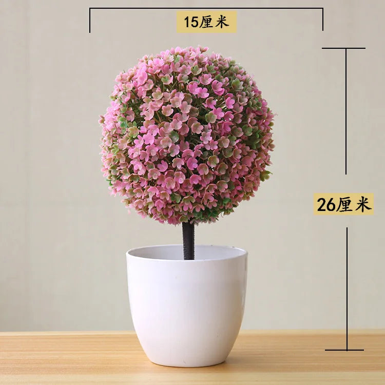 Bonsai Small Tree Simulation Plants Flowers Artificial! 🌳🪴🍃