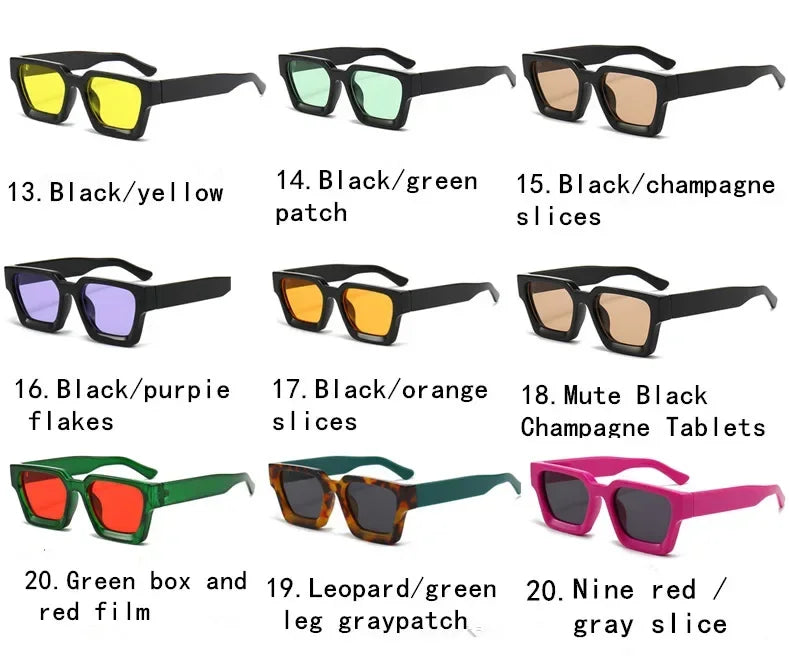 Square Women Luxury Sunglasses! 😎🟥🕶️