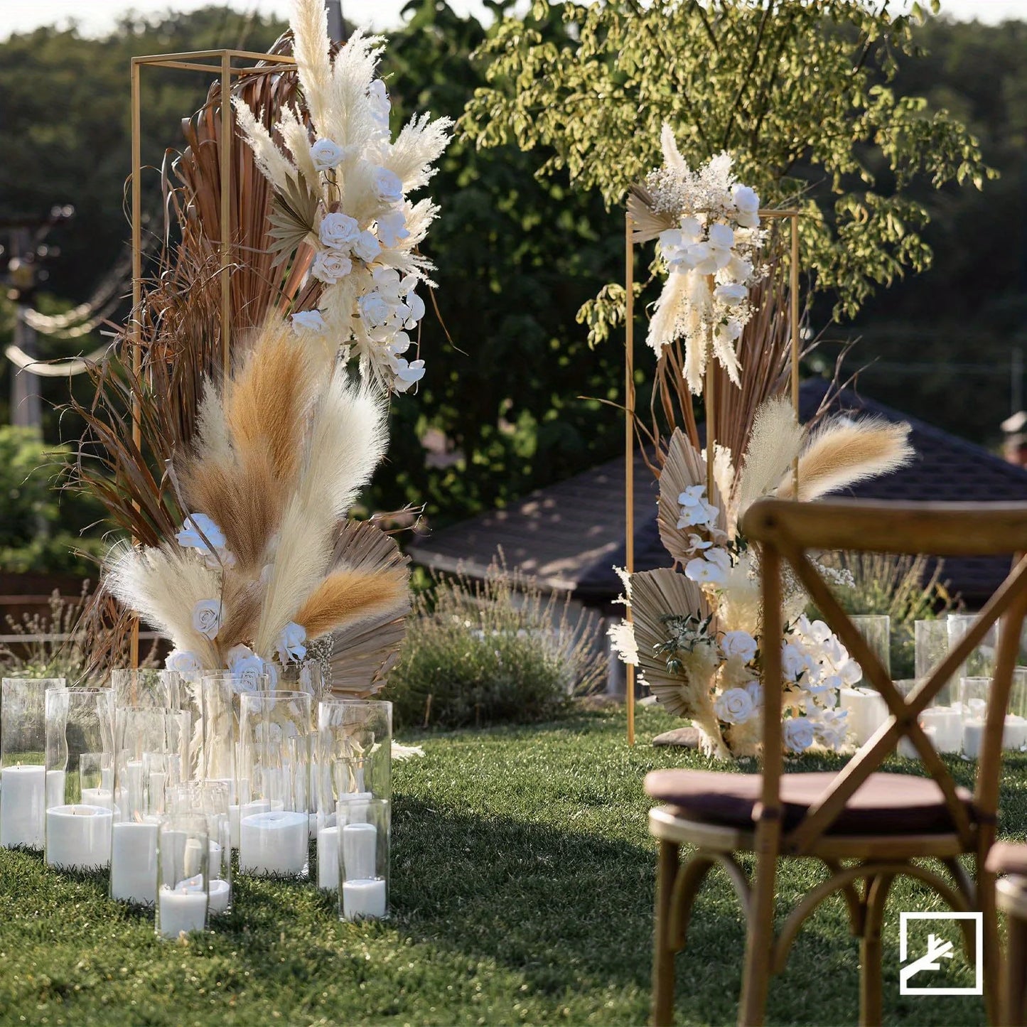 Pampas Grass Decoration Flowers Artificial 6PCS! 🏡🌾🎍