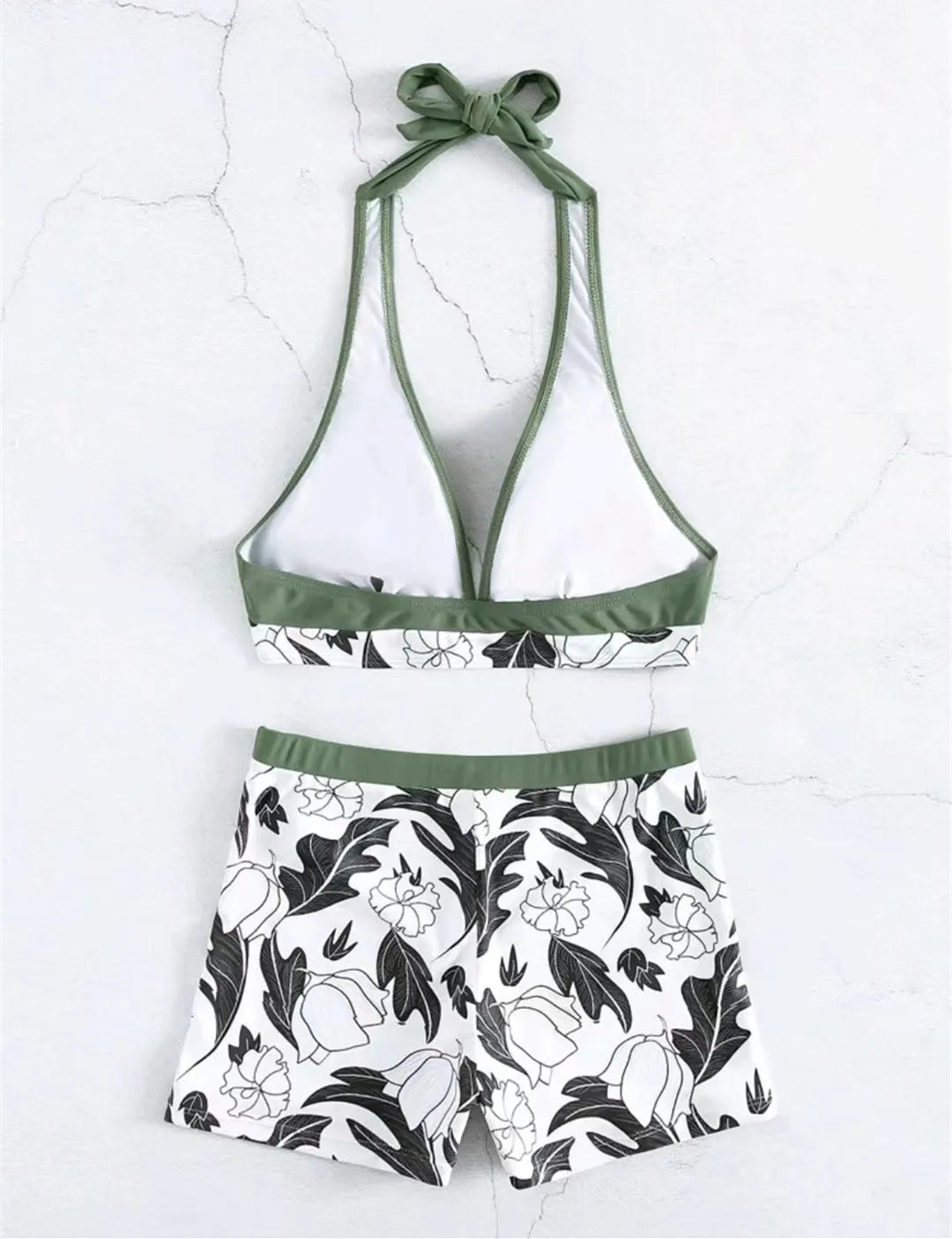 Halter High Waist Swimwear Bikini Set! 👙☀️🏖️🌊