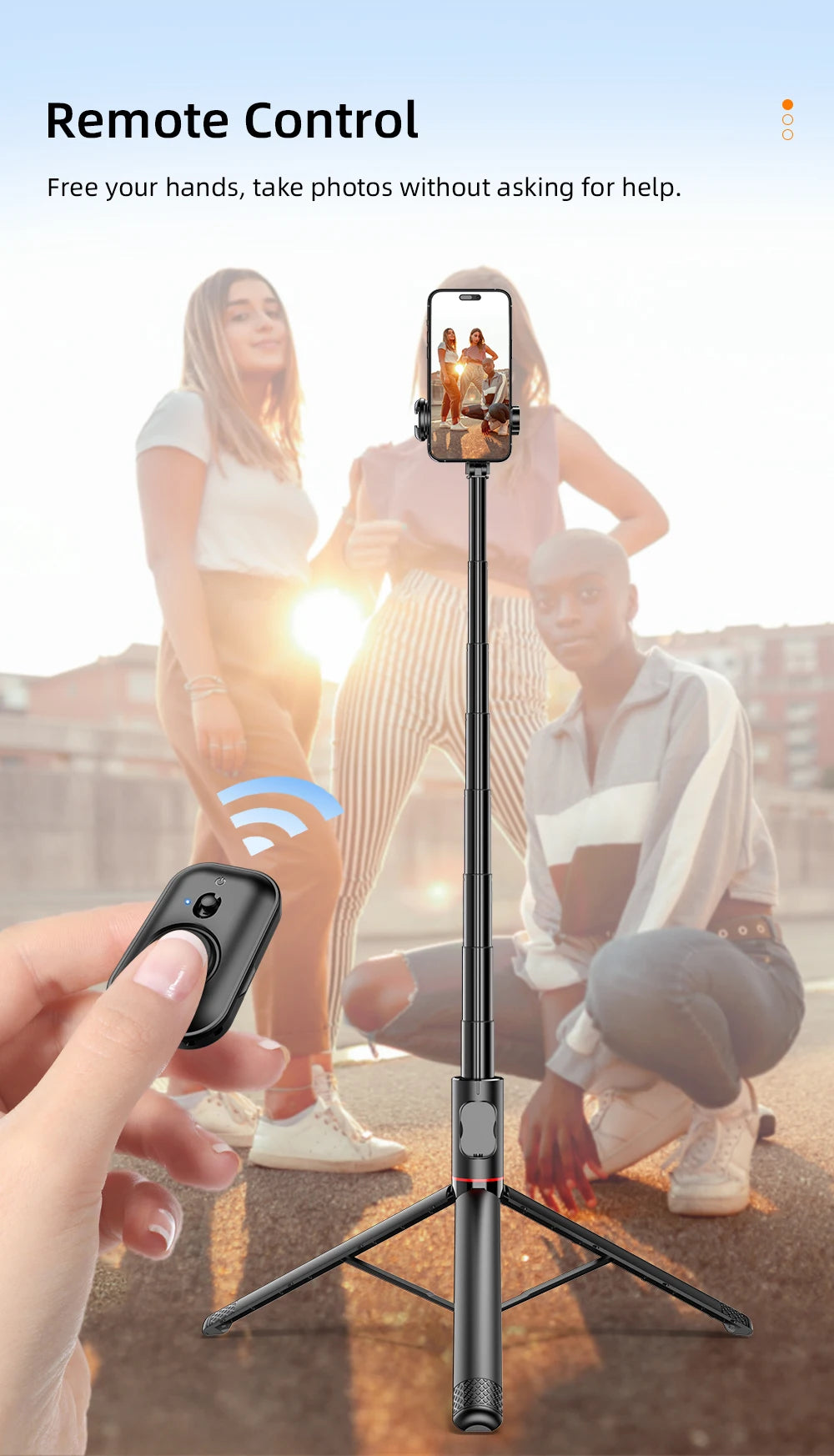 Selfie Stick with Wireless Bluetooth Remote! 🤳📱🦯
