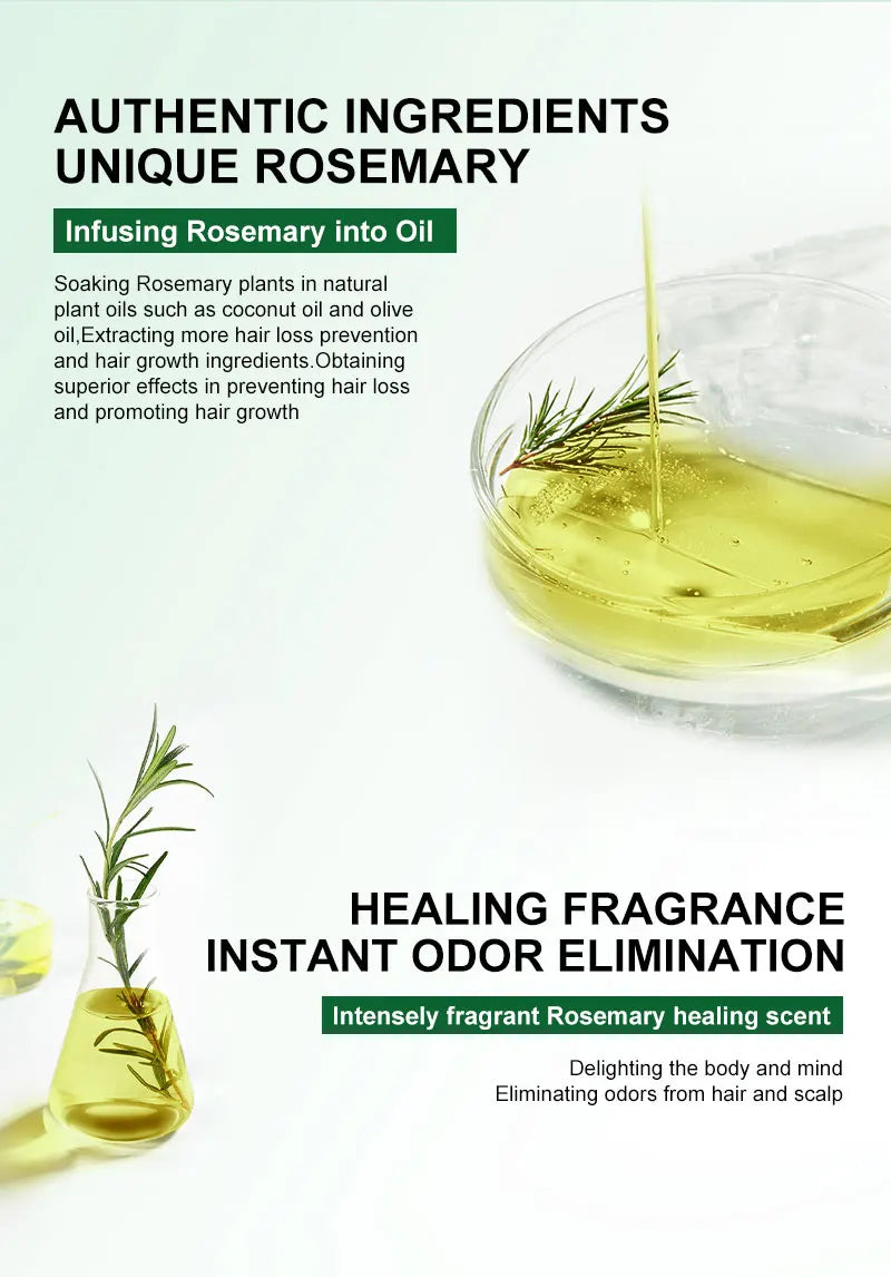 Pure Rosemary Hair Oil – Refresh, Strengthen & Grow Naturally! 🌱