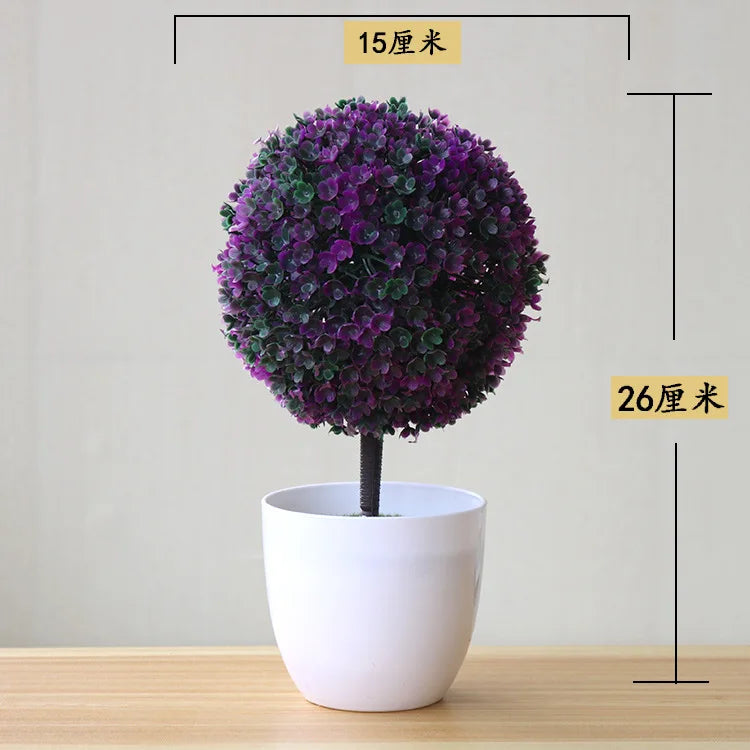 Bonsai Small Tree Simulation Plants Flowers Artificial! 🌳🪴🍃