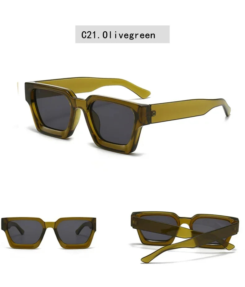 Square Women Luxury Sunglasses! 😎🟥🕶️