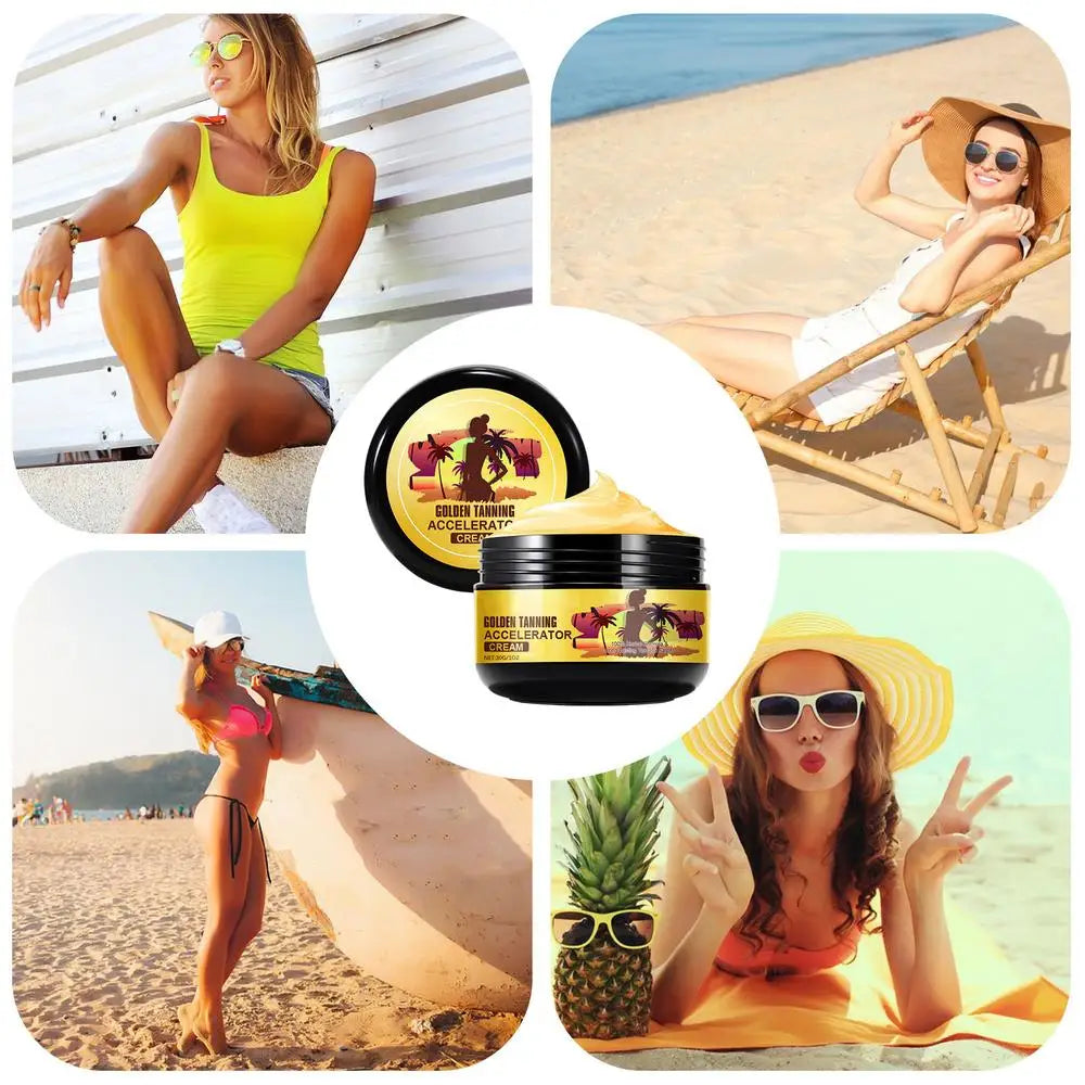 Face and Body Bronzer Tanning Cream: 🧴🌞