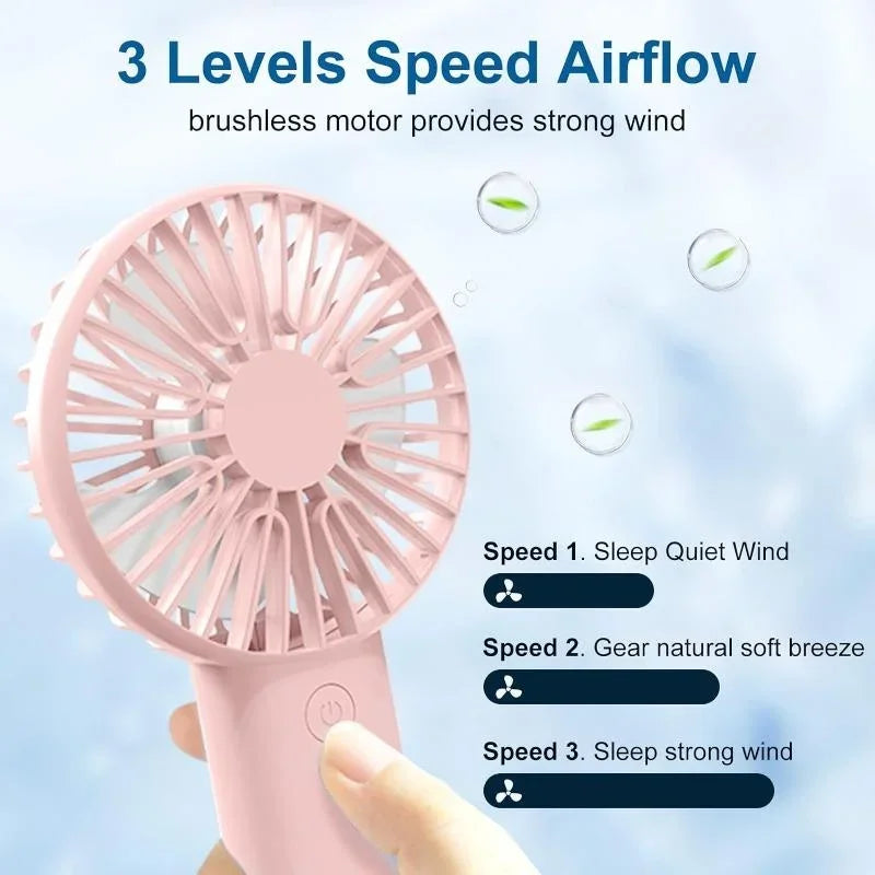 Hand-Held Portable Mini USB Fan! 🧣🌬️🌀🔋