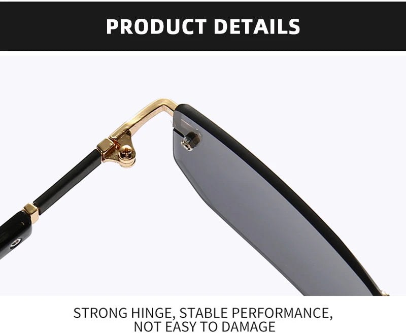 Fashion Rimless Sunglasses for Men and Women! 👓🕶️🌞