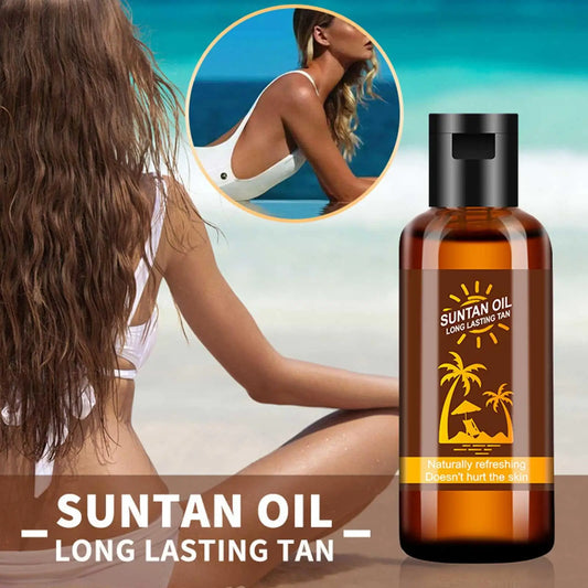 Self-tanning Body Bronzer Oil! 🧴🏖️🌞