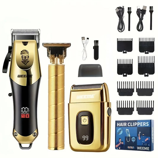 USB Rechargeable Hair Clippers for Men! 💇‍♂️🔌✂️