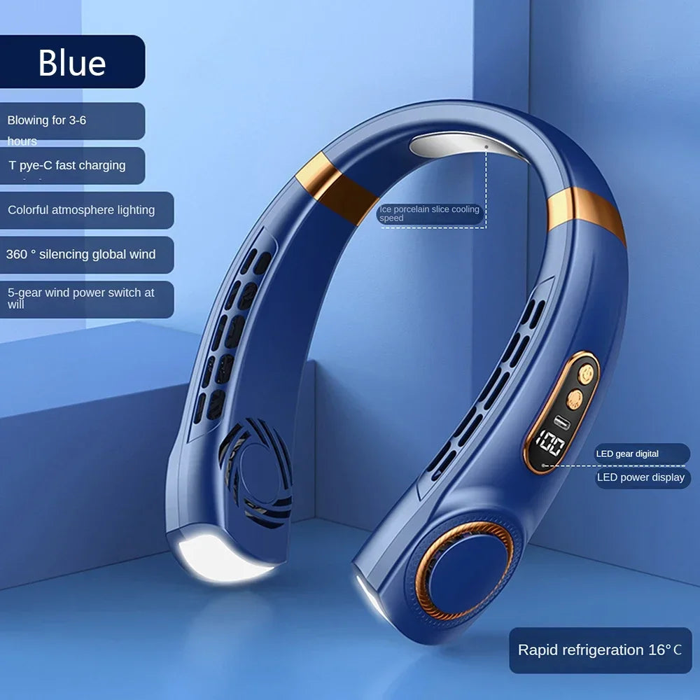 Portable Hanging Neck Fan 2025! 🧣🌬️🌀🔋