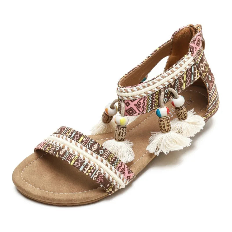 Bohemian Style Women's Sandals Flat (Summer Beach)! 👡