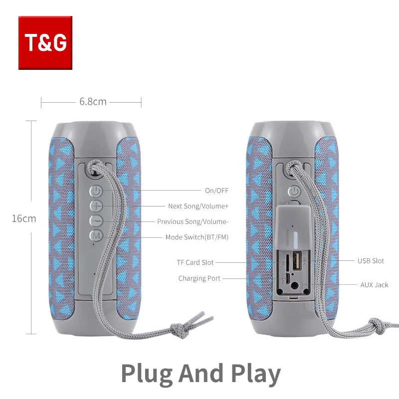 T&G Portable Bluetooth Speakers!  🔋🔊📶🎶