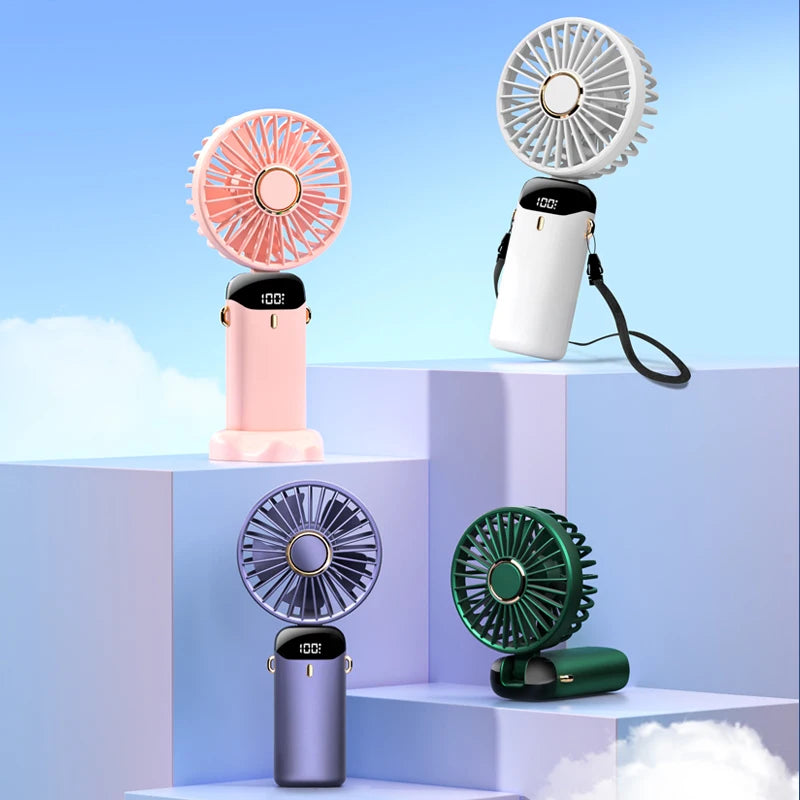 Portable Neck Hanging Mini Fan USB Rechargeable!  🧣🌬️🌀🔋